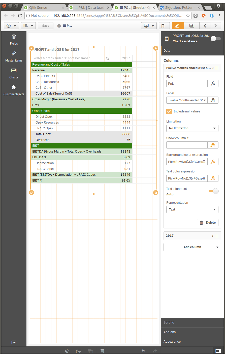 Qlik sense выгрузка в excel